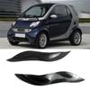 Unique Car Headlights Eyebrow Eyelid Trim Cover Sticker Car Styling Accessories For Smart 2003 Parts Carbon Fiber