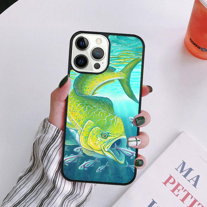 Mahi gamefish Phone Case For iPhone 17 Air 14 13 12 16Pro Max 15  Plus Cover Shell Max coque