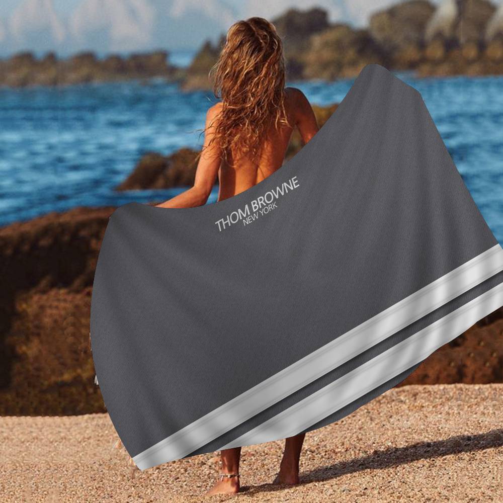 Fashion Brand T-Thom B-Brown Bath Towel Microfiber Soft Water Absorbing Breathable For Girl Kids Decorative Cartoon Beach Towel
