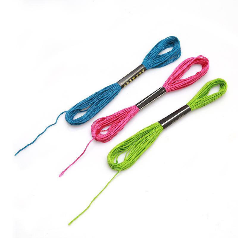 36/50/200pcs Cross Stitch Threads Multicolor Embroidery Thread Cross Stitch Home Sewing Craft Thread DIY Tool Make Bracelets NEW