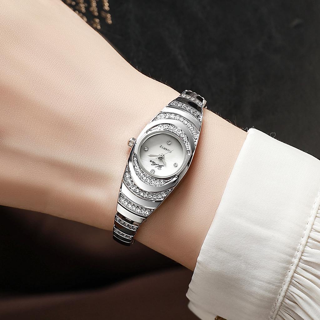 Elegant Women Watches Fashion Rhinestone Ladies Quartz Watch Bracelet Wristwatches Reloj Mujer