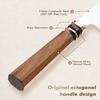 Grandsharp 3 Layer Composite ZDP-189 Steel 5.5 Inch Bunka Knife Chef Knife Mkuruti Wood Handle 420J2 Stainless Steel Cutter