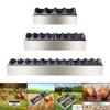 Feeder Trough Stainless Steel Chick Feeding Dispenser Tray for Duck