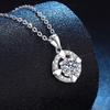 Dancing Love Necklace Valentine's Moissanite Pendant Platinum Light Luxury Gift Romantic Wholesale Jewelry