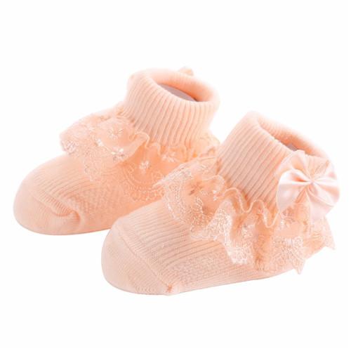 Bow Lace Baby Socks Newborn Cotton Baby Girls Sock Cute Princess Style Toddler Socks  Baby Accessories For Children
