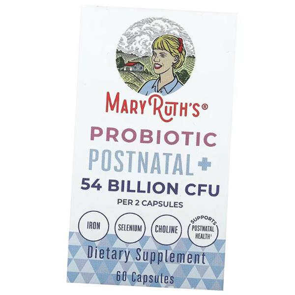

Поддержка здоровья в послеродовой период, Probiotic Postnatal+, MaryRuth s 60капс (69685003) 60caps