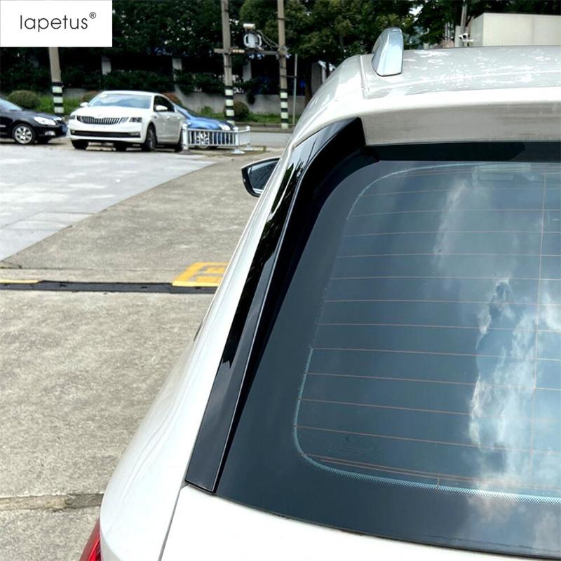 Black Rear Window Deflector Spoiler Side Splitter Wing Trim Cover Sticker Body Kit Car Accessories For Skoda Kodiaq 2017 -