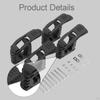 Holder for Roof Rack with Rubber Clamp and Wall Mount Brackets Outdoor Use
