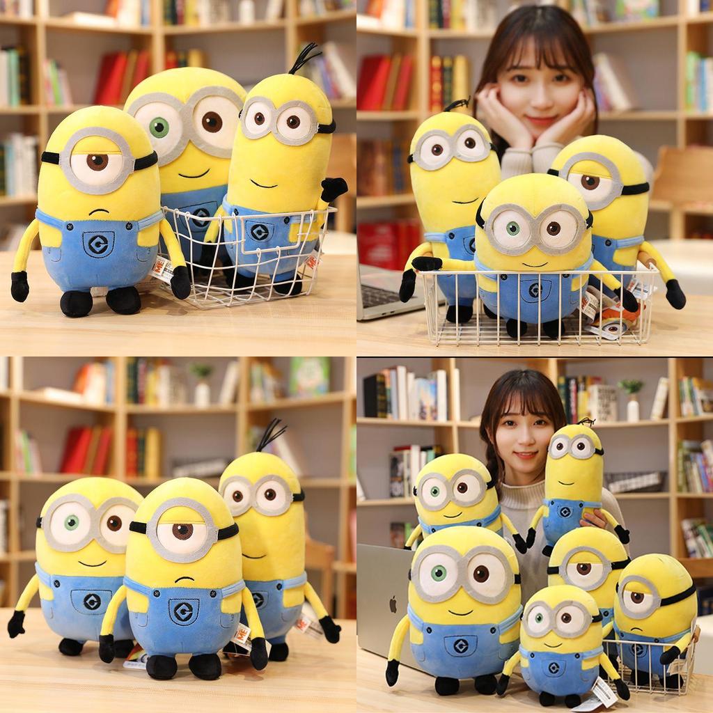 Ich – Einfach unverbesserlich Minions Kevin Stuart Bob Plüschtier Weich und zum Kuscheln Kindergeschenk