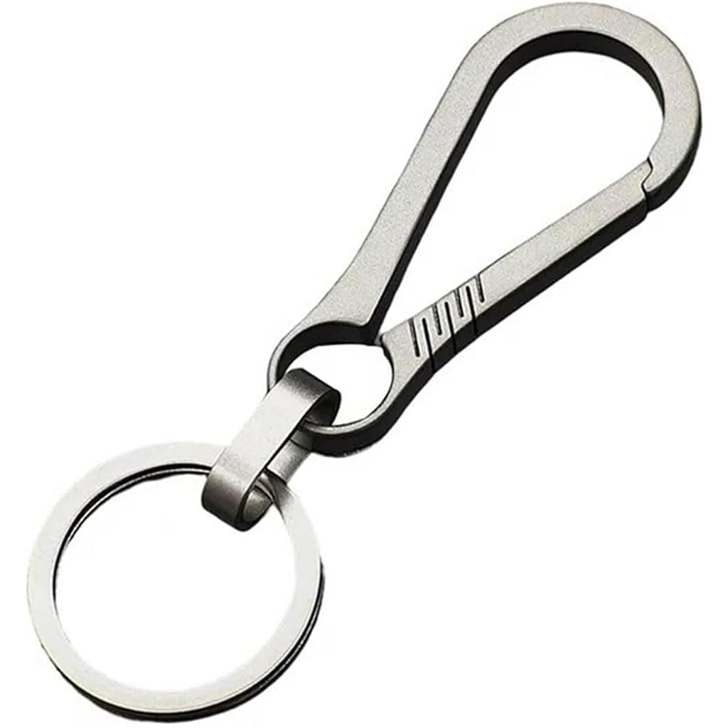 Titanium Alloy Compact Portable Connection [BRIIKPP] Keychain, Durable, Fade-Resistant, (with Ring)
