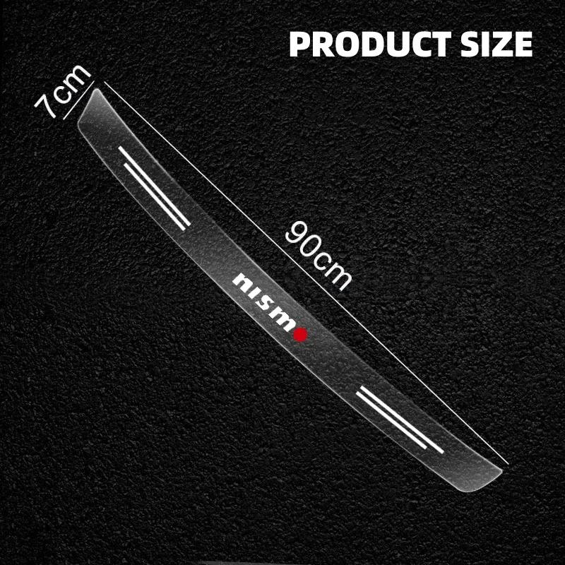 Transparenter Kofferraumemblem-Schutzaufkleber für Nissan Nismo Qashqai Teana X Trail T32 T31 Tiida Juke Auto-Styling-Zubehör