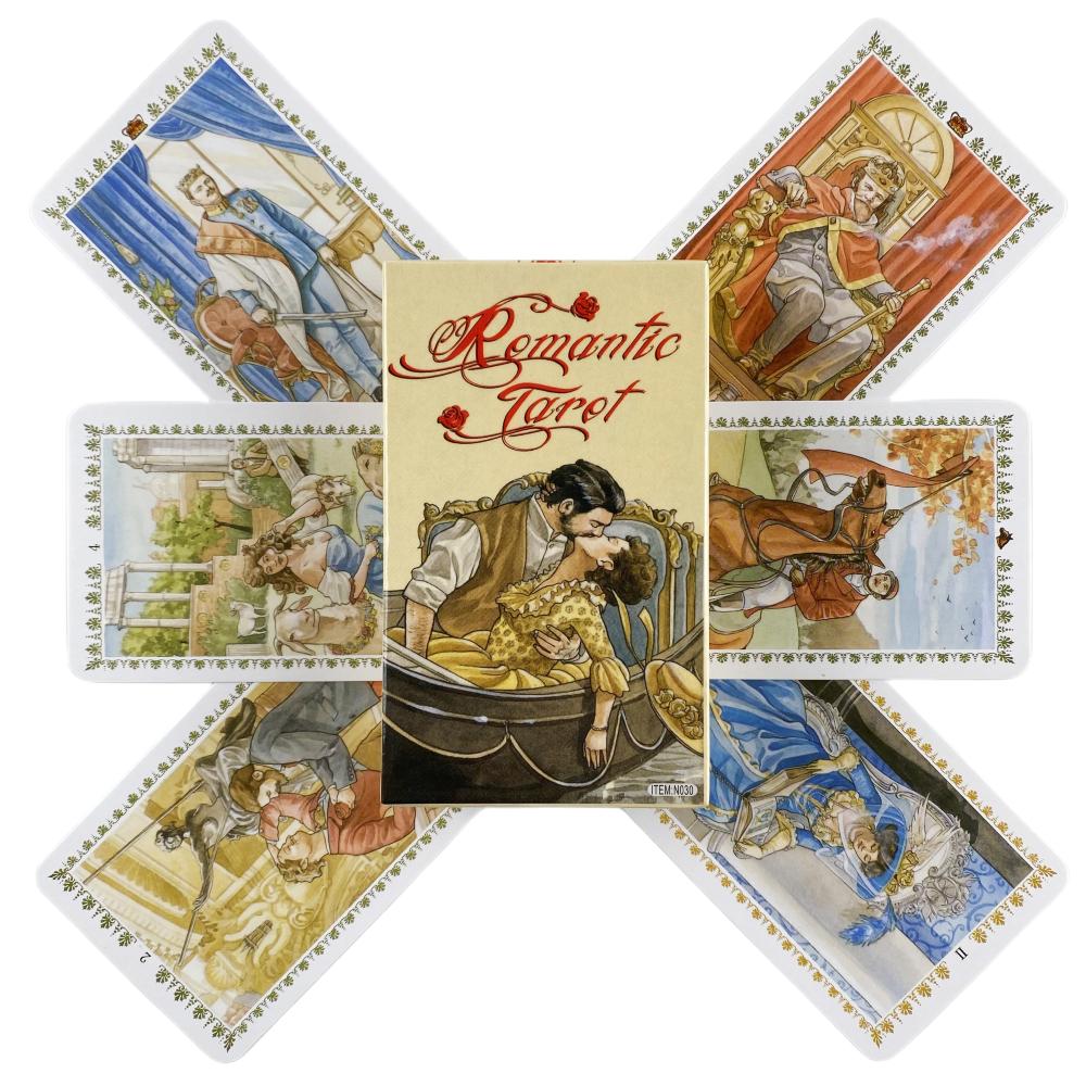 Romantic Tarot 78 Card Deck Fate Divination Oracle Party Board Game Playing Card
