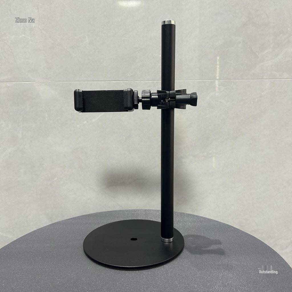 Dual Camera Live Broadcast Stand with Overhead Shooting for Universal Mirrors