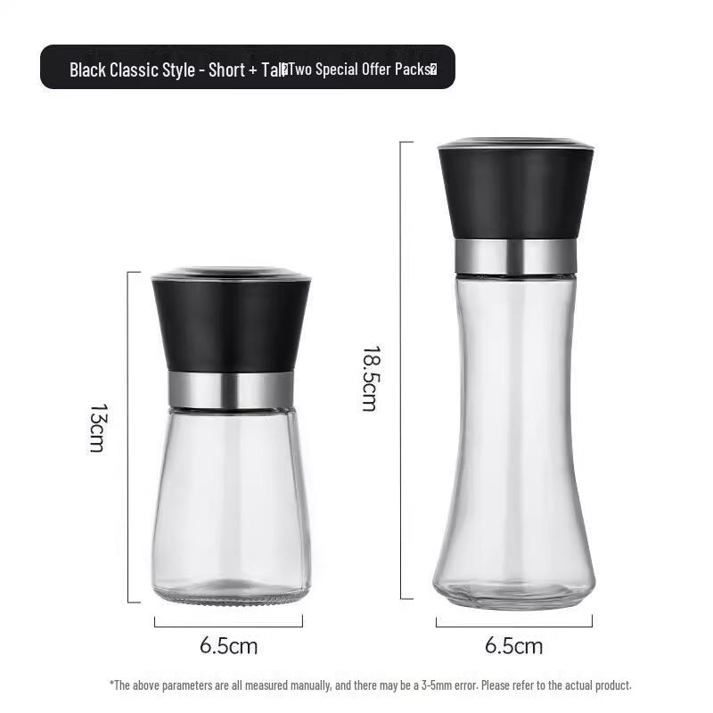 

Zhaoran 304 Stainless Steel Manual Pepper Grinder Set