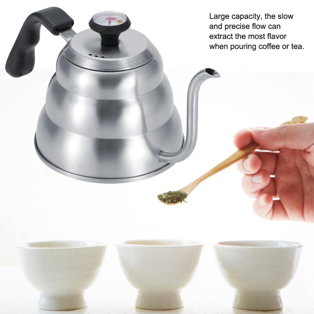 Gooseneck Spout Tea Pot Stainless Steel Coffee Kettle Gooseneck Coffee Kettle  Coffee Brewing