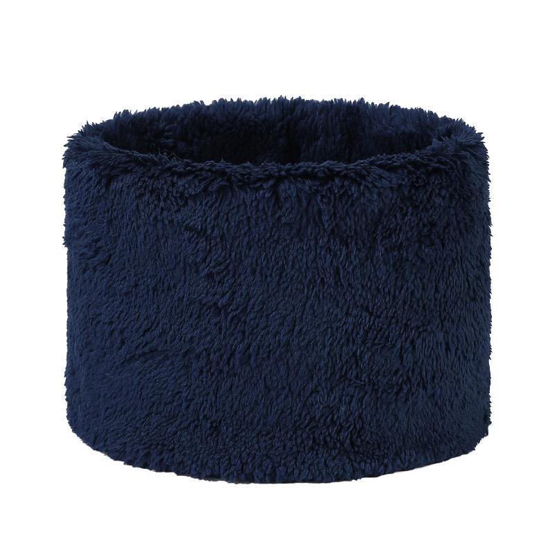 Fashionable Plush Neck Gaiter Keep Warm Solid Color Cold-proof Collar Half Face Mask For Autumn Winter Face Cover