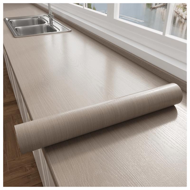 Self-Adhesive Waterproof Oil-Proof Wood Grain Wallpaper