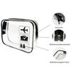 Clear Makeup Bag with Zippers Transparent Organizer Cosmetic Bags for Vacation Business Trip Airport Bathroom