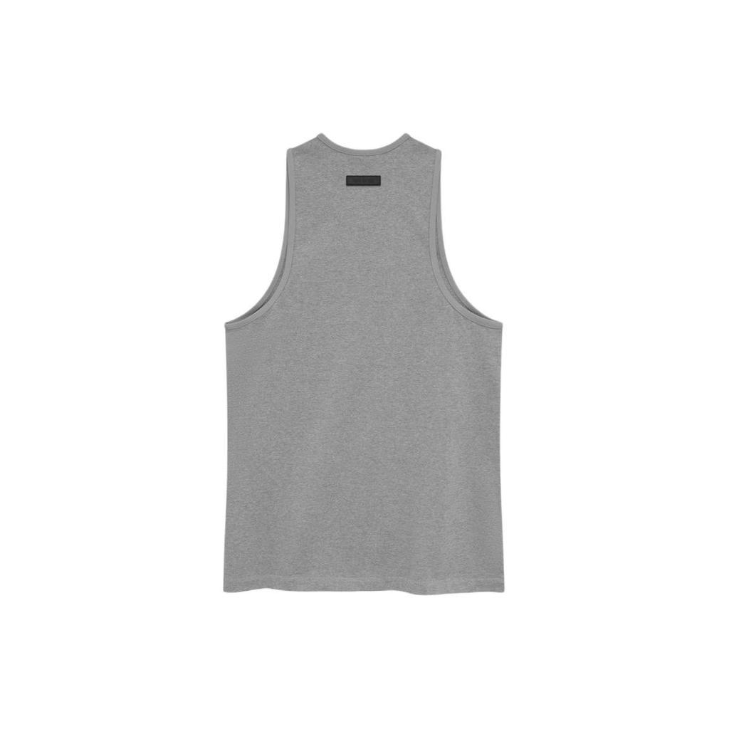 Fear of God Essentials Tank Top Dark Heather Oatmeal Men Tops Grey 125SP242043F