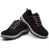 Mens Steel Toe Safety Work Boots Anti-Puncture Slip Resistant Leather Low Cut Industrial Footwear