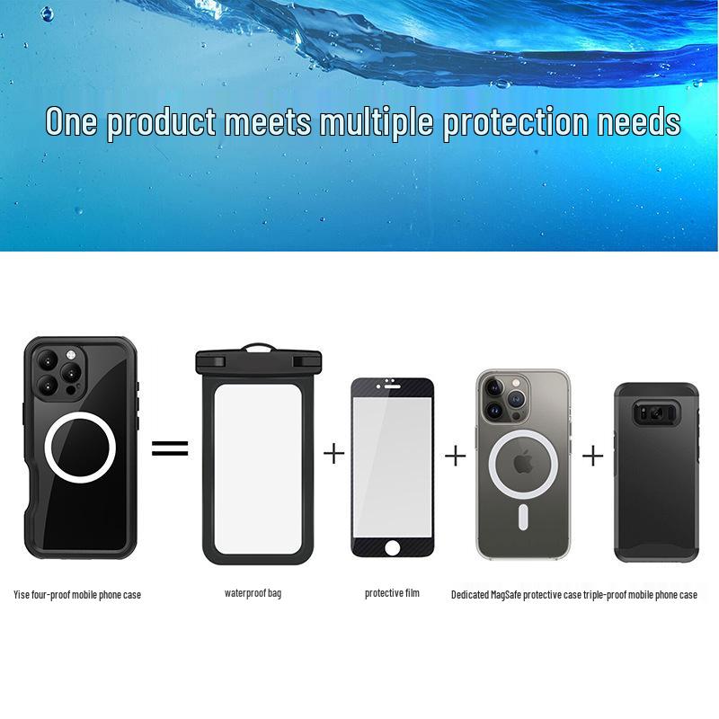 Red Pepper iPhone 16 Pro Max Waterproof Shockproof Diving Case