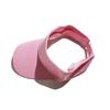 Empty top baseball cap Solid color visor hat Sunscreen sun hat Sports summer cap