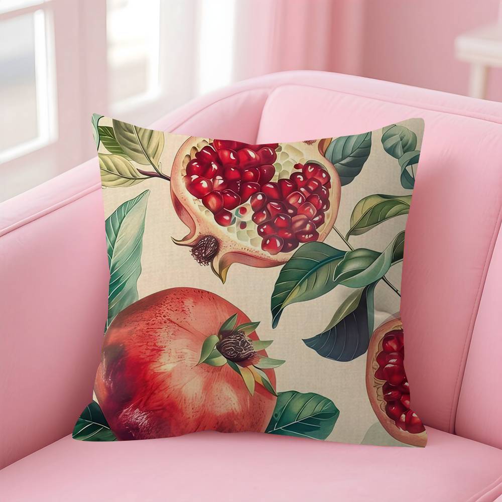 Fruit Pomegranate Painting Pillow Gifts Home Office Furnishings Bedroom Sofa Car Cushion Cover Case 45x45cm