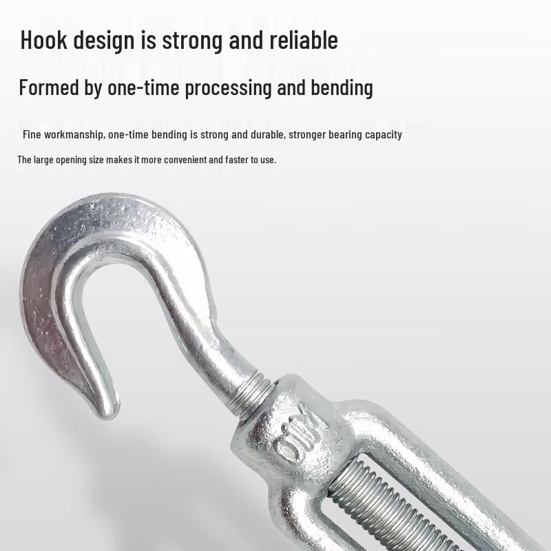 Open Body CO Type Double Hook Wire Rope Turnbuckle