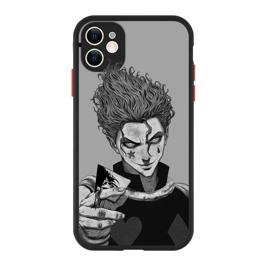 Hunter x hunter Hisoka Gon Killua Luxusní matný telefon CaFor iPhone 13 14 12 11 Pro Max XR XS X 7 8 Plus silikonový kryt nárazníku