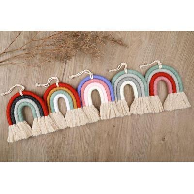  Rainbow Macrame Wall Hanging for Nursery and Home Decoration Delightful Present