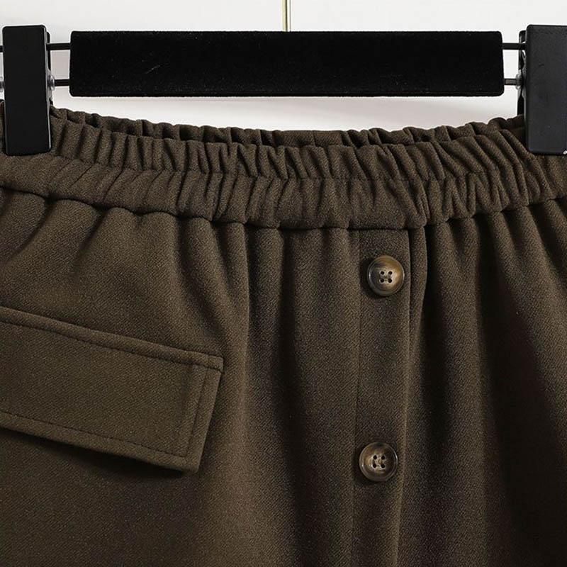 Shorts Women Versatile Cotton Solid Color Elastic Loose Casual Large Size Short Skirts Pants