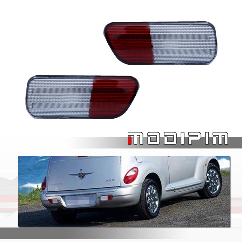 Car Rear Bumper Reflector Tail/Brake Light Backup Reverse Light Housings For Chrysler PT Cruiser 2006-2010 No Bulb / Socket