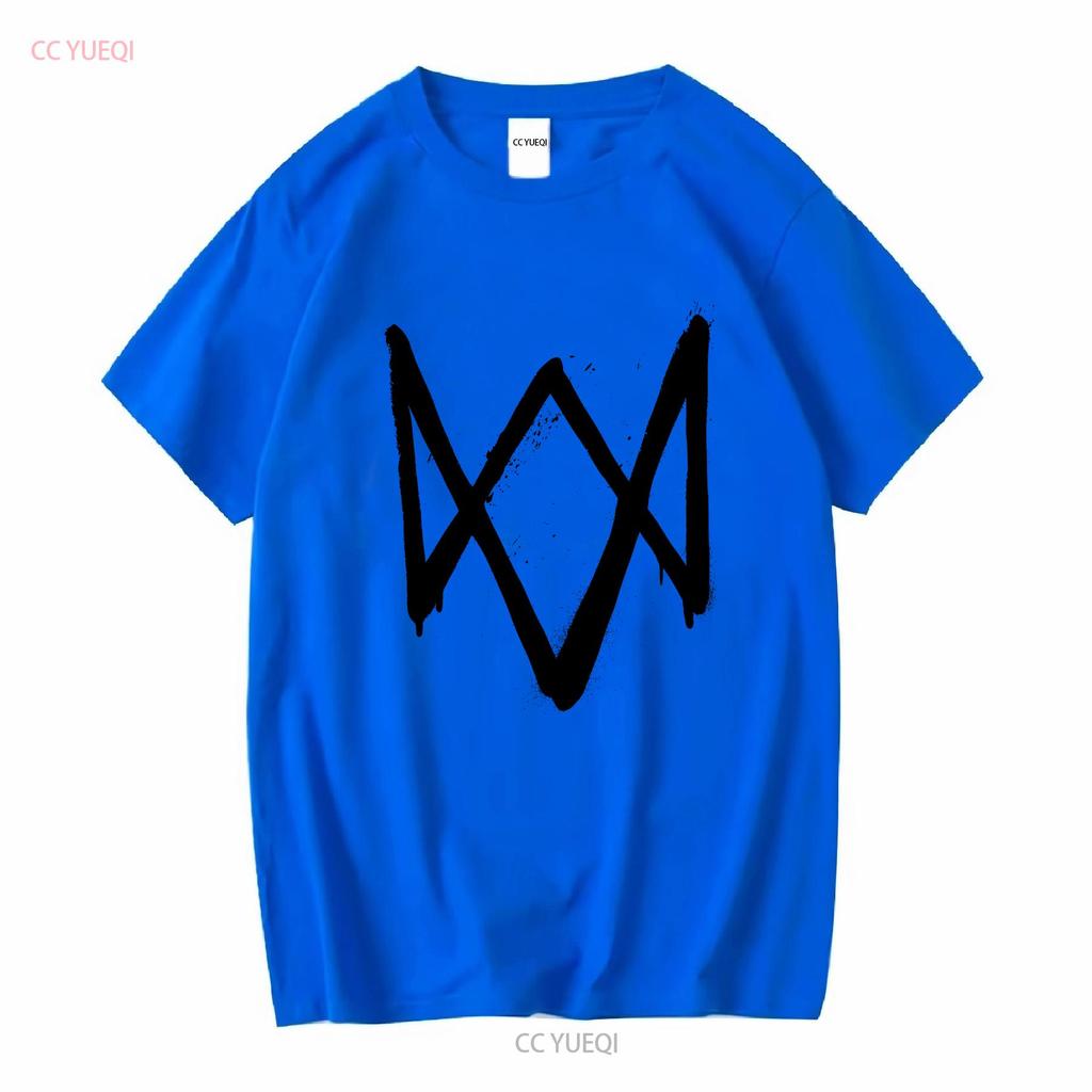 Watch Dogs 2 Ubisoft Hacker Promo T Shirt Mens Large White Video Game Official Long or Short Sleeves Vintage Washed Slightly