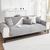 Four Seasons New Flannel Sofa Cushion Cover Seat Cushion Household Modern Simple Non Slip Corn Silk Fabric Sofa Cover