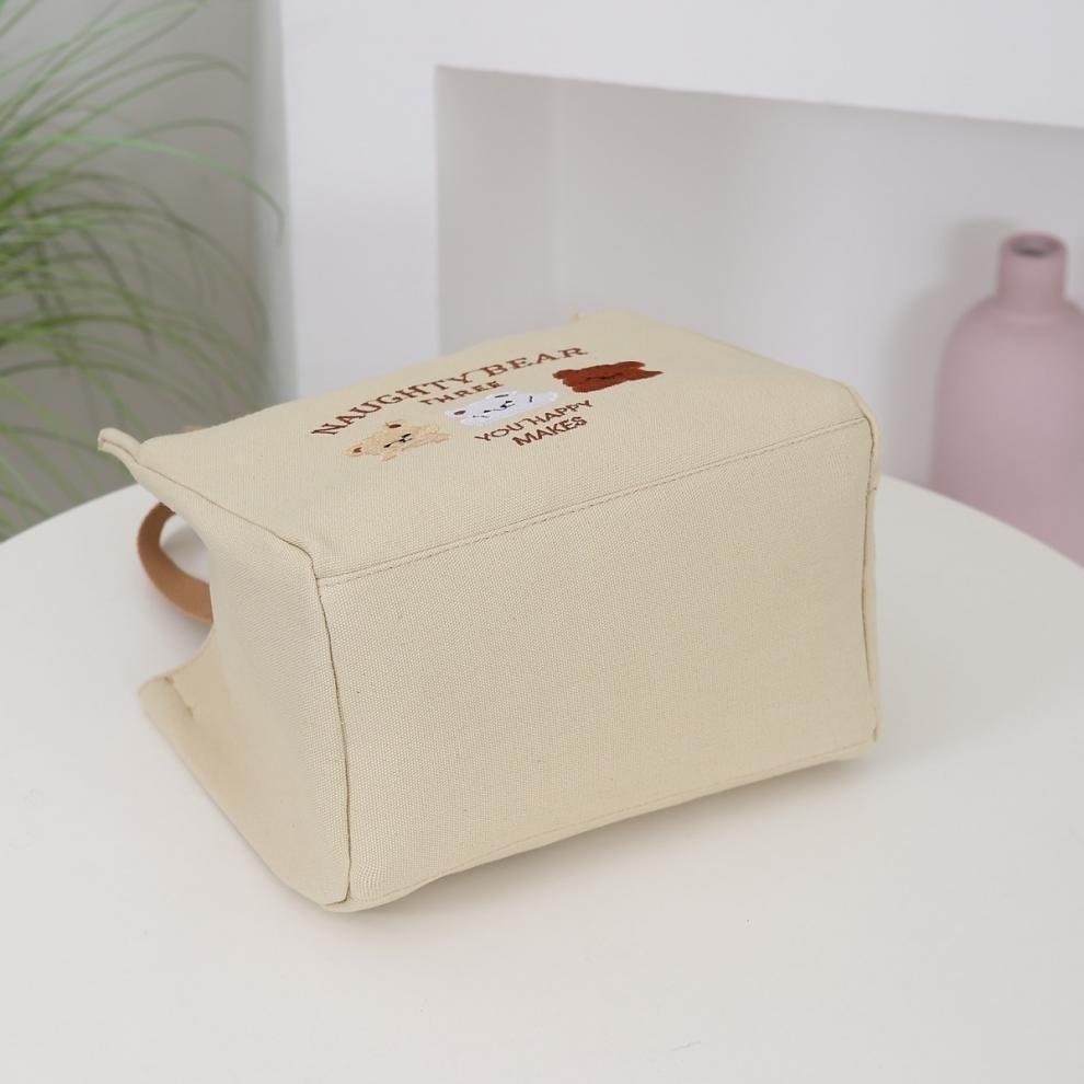 Versatile Canvas Tote Bag: Portable, Stylish, Ideal for Work, School, or Lunch