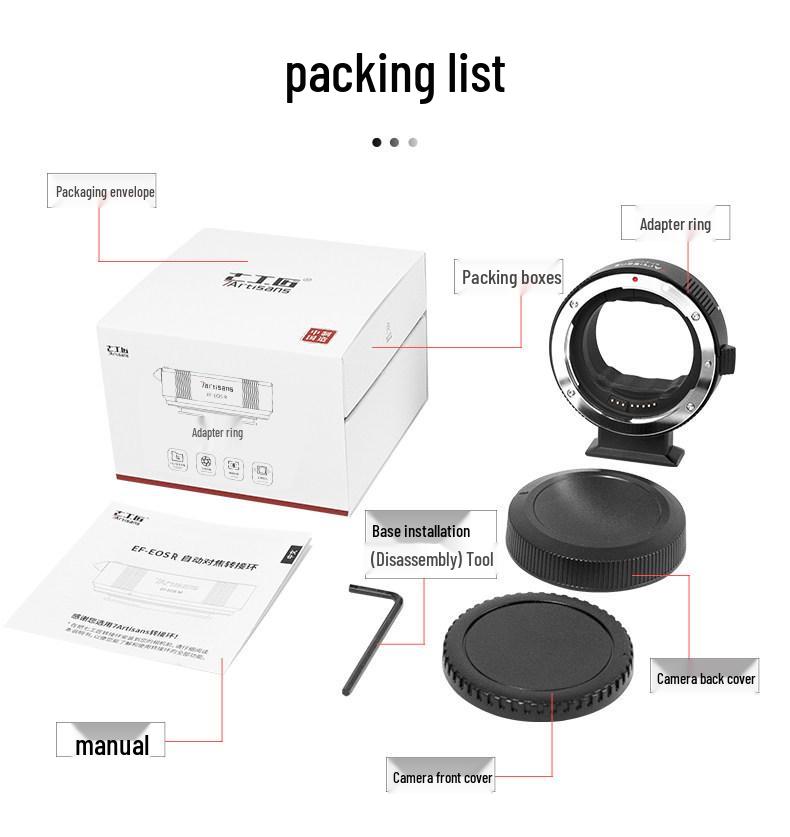Seven Artisans EOS-R Adapter Ring for Canon R7, R62, R50, R8, R100, RP, R52
