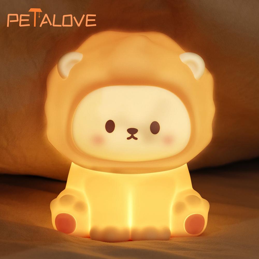 Capybara Night Light Rechargeable Mobile Smart Settings Timing Silicone Lamp Unique Bedside Decoration Pat Brightness Adjustment