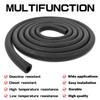 5/16 inch Fuel Hose Line Push Lock NBR Rubber SAE 30R7 15FT 300PSI Black