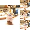 Cute Fluffy Cat Plush Toy Key Holder Adorable Cat Keychain Bag Accessory