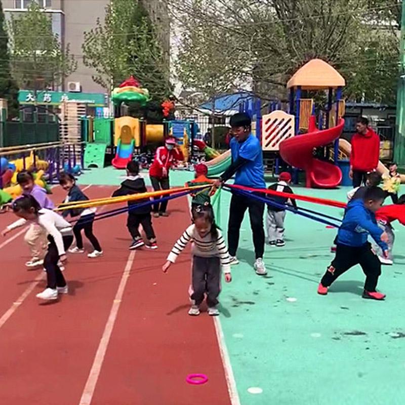 Game Rope Ten Way Tension Rope Multi Person Sports Collaboration Sensory Children'S Outdoor Parent Child Interaction Game