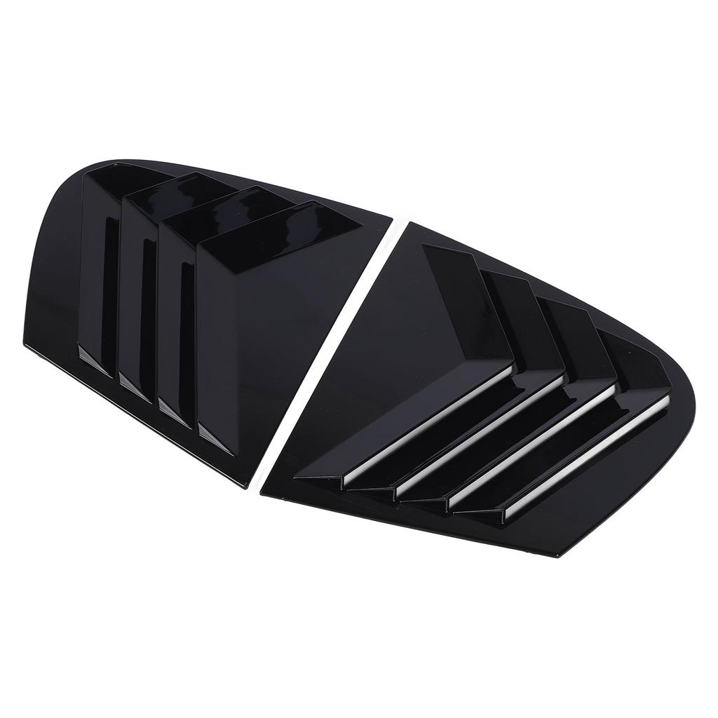 2 Pcs Rear Window Side Shutter Glossy Black Weatherproof Rugged Construction for 1 Series E87 2005 To 2011