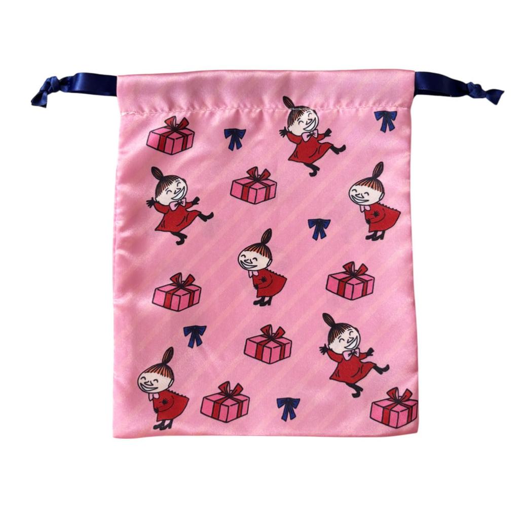Small Planet Moomin Ribbon Drawstring Bag Little My Gift
