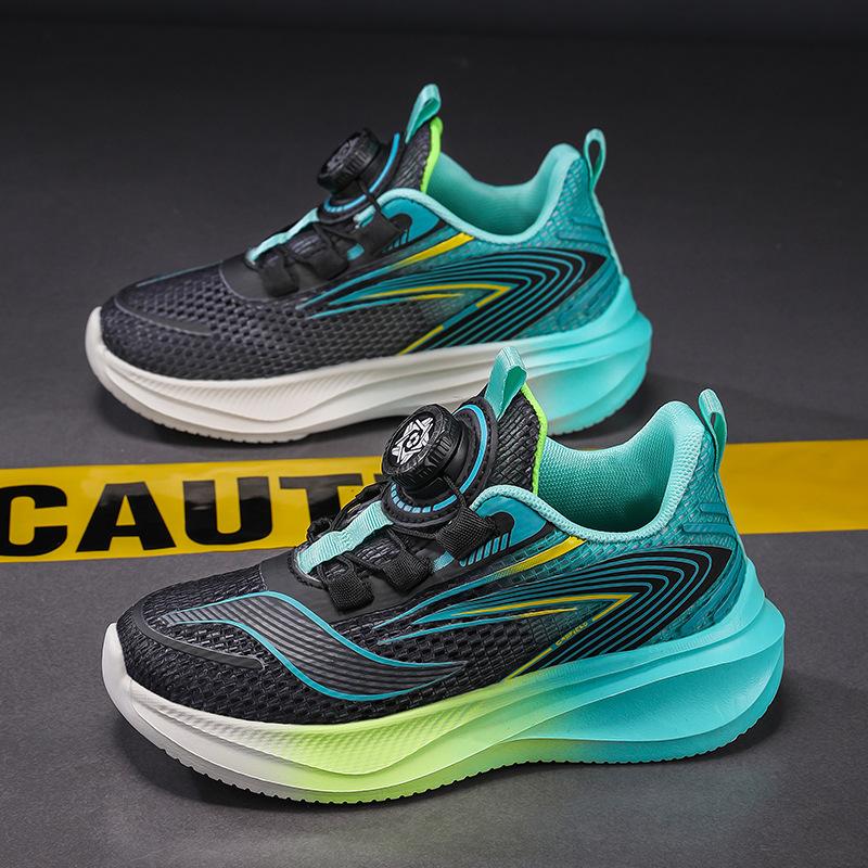 Children's sports shoes summer 2025 new breathable single net red rabbit girls running shoes middle-aged and older children lightweight and non-slip