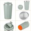 Anti-fall Coffee Tumbler With Suction Thermos Cup Car Water Cup Travel Mug  Office