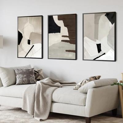 Modern Abstract Geometric Mid Century Posters Canvas Painting Wall Art Print Pictures Bedroom Living Room Interior Home Decor