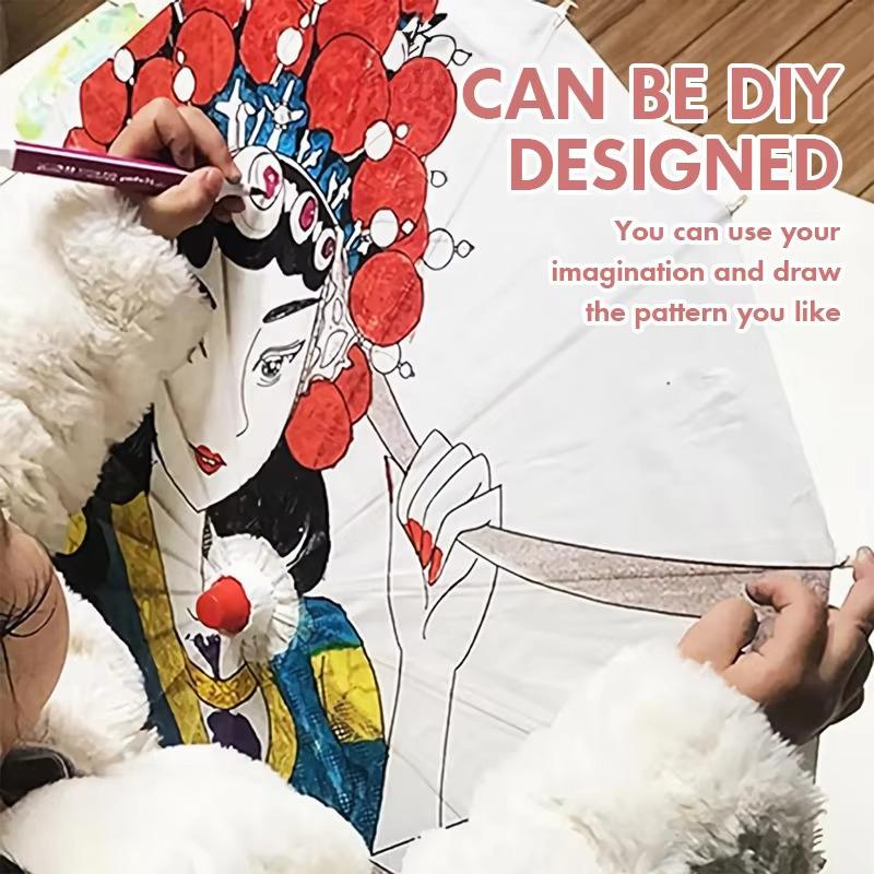 60CM 1/3/5/10 Stück Weißer Papier-Sonnenschirm für Hochzeitsfeier Gastgeschenk DIY Bambusschirme für Braut Sommer Strand Foto-Requisiten