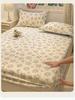 Mei Yun Ge Small Fresh All Cotton Printed Flower Series Single Bed Sheet