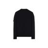 Stone Island FW22 Solid Color Lambswool Crew Neck Sweater Men sweater Black 7715508A3-V0029