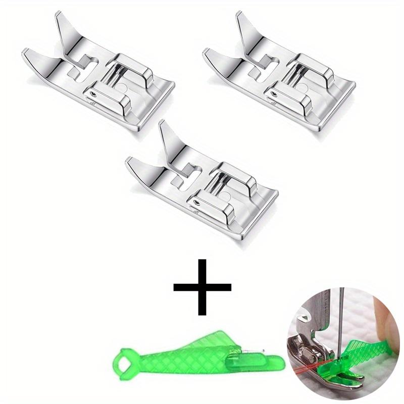 1/3/5Pcs Universal Sewing Presser Foot, Straight Stitch & Zig Zag Foot with Needle Threader for Low Shank Domestic Machines