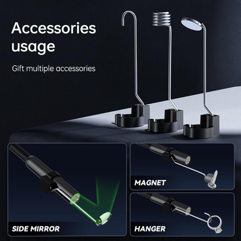 Ergonomic Industrial Endoscope Camera 4.3inch Screen ABS Inspection Borescope for Home Appliance Vehicle Maintenance